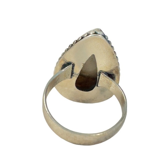 Bumblebee Jasper Sterling Silver Ring (7) - Picture 6 of 7